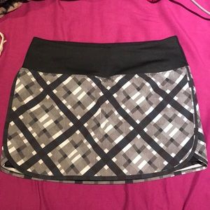 Lorna Jane Plaid Tennis Skirt